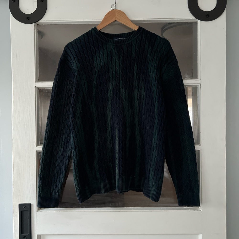 Customized Dyed Classic Knit Crewneck Sweater by Grant Thomas Made In Australia